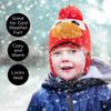 Sesame Street Boys Winter Accessory Hat and Mittens Set, Elmo Toddler Beanie and Mittens for Kids Ages 2-4, Red/Orange view 2