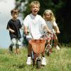 HITECHLIFE Handlebar Bike Basket, Kid Front Handlebar Wicker Bike Basket, Children D-Shape Basket with Leather Straps for Kids Children Gift, Arts and Crafts, Bicycle Accessory view 4