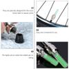 4 Pcs LED Bike Wheel Light Bike Wheel Tire Valve Cap Flashlight Lamp LED Valve Cap Light for Car (Green) view 4