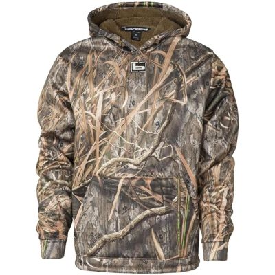 Banded Men's Atchafalaya Pullover | Q.W.A.S. Windproof Soft-Shell Hunting Hoodie with Coral Fleece Lining & Tri-Adjust Hood, Habitat, XX-Large