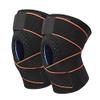 Fay Bless 1 Piece Adjustable Compression Knee Support Brace for Men Women with Elastic Strap for Running, Hiking, Arthritis, ACL, Meniscus Tear, Sports (Orange) view 4
