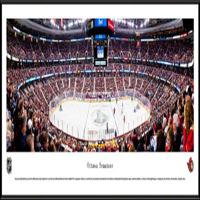 Ottawa Senators - 40.25x13.75-inch Panoramic Standard Framed Picture