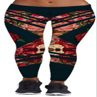 Sister Amy Women's Digital Skull Printted Ankle Elastic Tights Leggings Rose XXXX-Large
