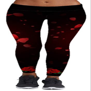 Sister Amy Women's Digital Skull Printted Ankle Elastic Tights Leggings Rose Large