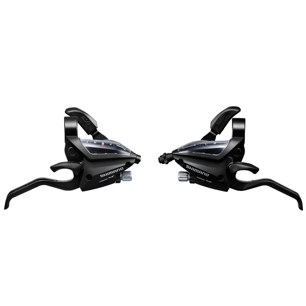 Shimano Altus ST-EF500 EZ fire Plus STI Set, 2-Finger Lever, 2 x 7-Speed, Black