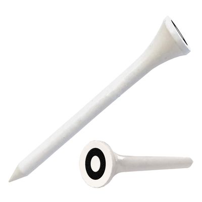 Clip Wipes Logo Golf Tees  3 1/4 (300/Pack)  Custom TEECUP Imprint - Personalized Monogram Initial Letters (A-Z) (WHT-BLK-O)