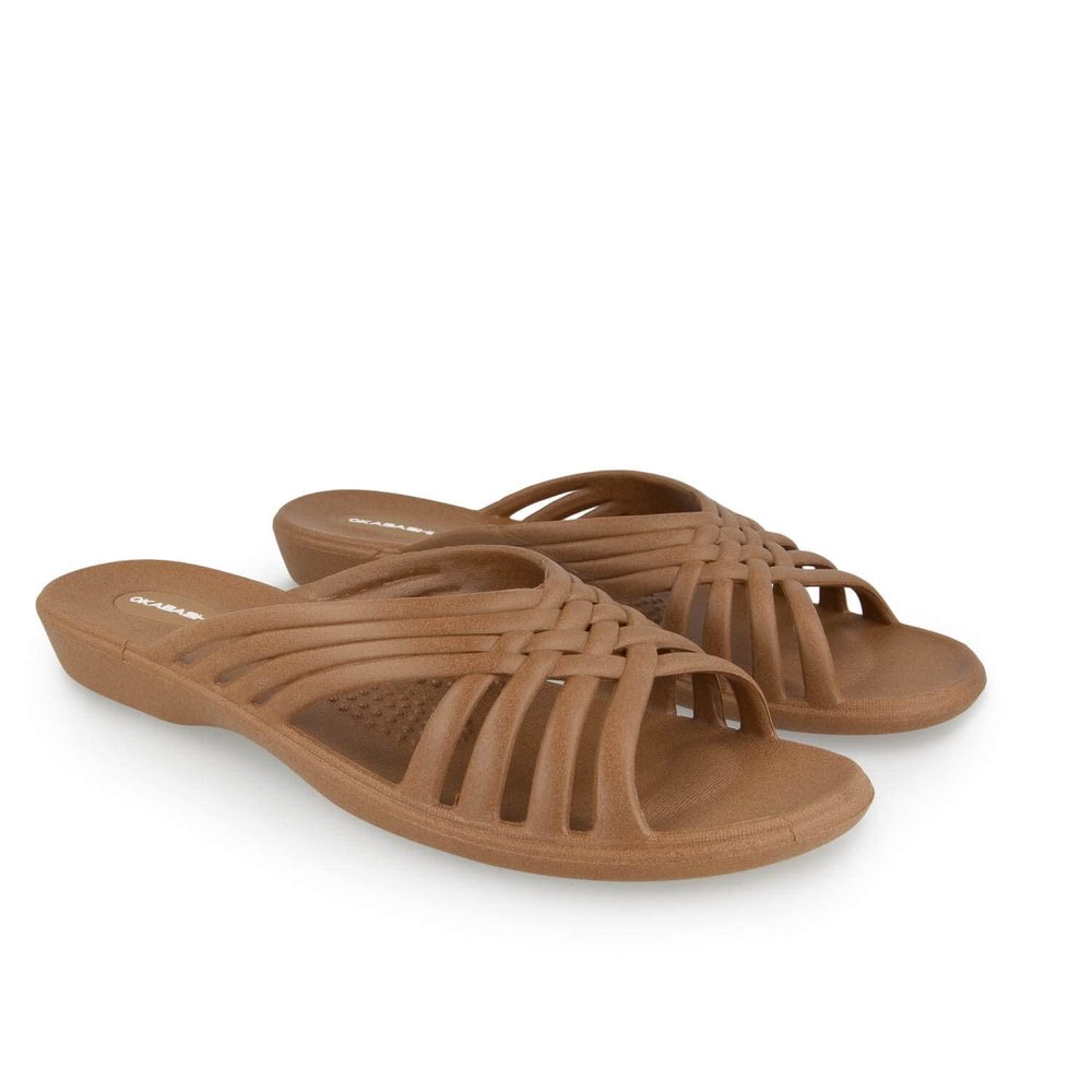 OKABASHI Women's Venice Sandals (Toffee, LL) | Daily Sandals w/Arch Support | Helps Relieve Foot Soreness & Pain