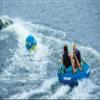 O'Brien Shock Ball Towable Tube Rope Float, Blue view 2