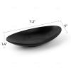 AUEAR, A5 Melamine Trinket Dish Decorative Jewelry Tray Ring Holder Organizer for Keys Food Safe Dishware Black (Ship) view 2
