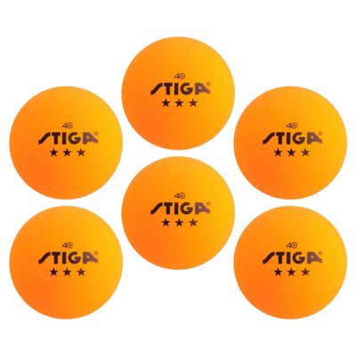 STIGA Tournament-Quality 3-Star Ping Pong Balls Official Size and 40mm Weight Ultimate Durability and High-Performance Table Tennis Balls - for Indoor/Outdoor Ping Pong Tables