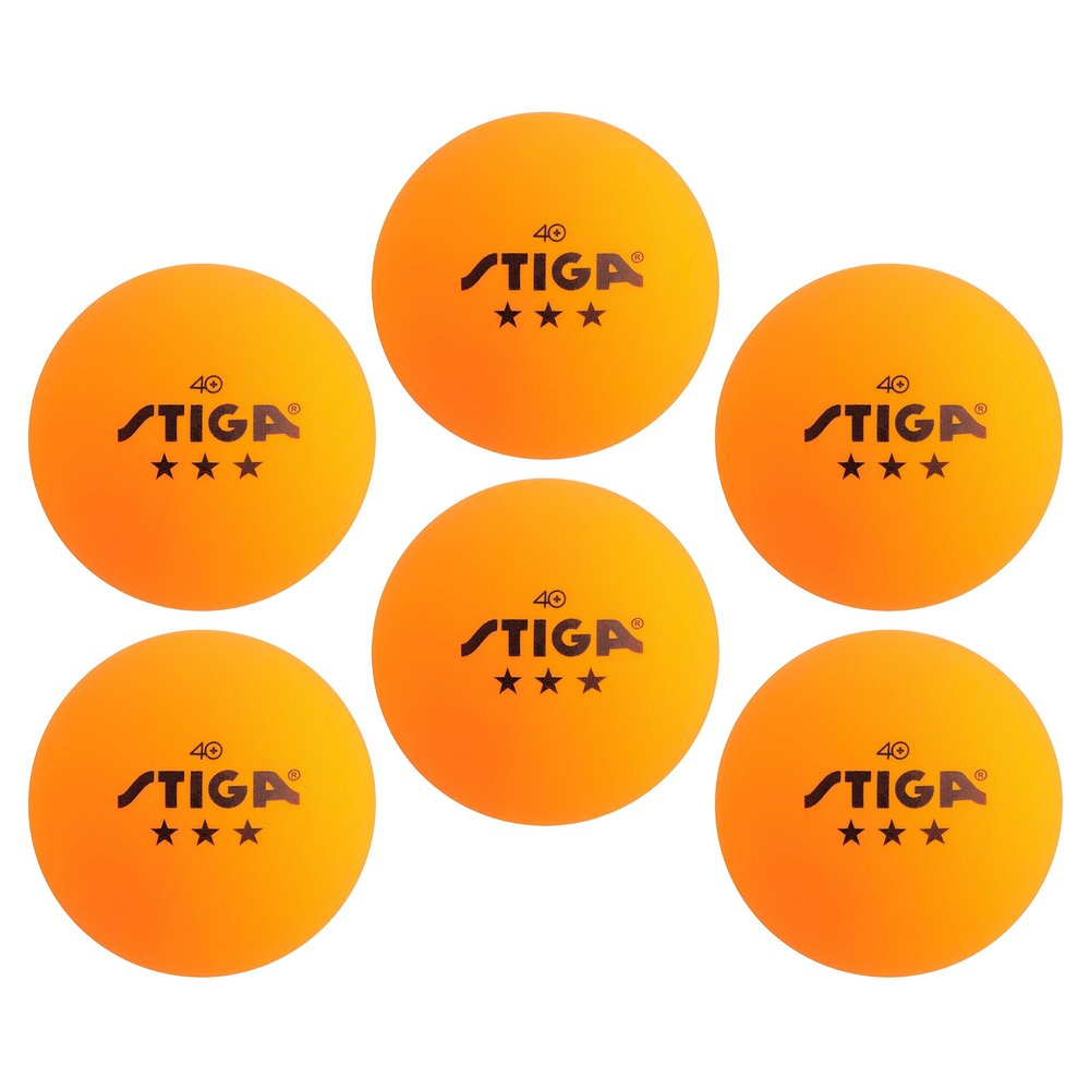 STIGA Tournament-Quality 3-Star Ping Pong Balls Official Size and 40mm Weight Ultimate Durability and High-Performance Table Tennis Balls - for Indoor/Outdoor Ping Pong Tables