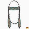 HILASON Western Horse Headstall American Leather Dark Brown Harness | Bridle view 2