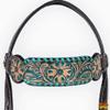 HILASON Western Horse Headstall American Leather Dark Brown Harness | Bridle view 3