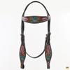 HILASON Western Horse Headstall American Leather Brown | Bridle view 2