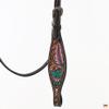 HILASON Western Horse Headstall American Leather Brown | Bridle view 4