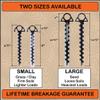 Orange Screw Ultimate Ground Anchors: Heavy Duty Screw-in Tent Stakes for High Wind, Sand, Canopies, and Camping - Made in USA, 100% Recycled, Included T-Grip Tool - (Small, 4 Pack, Black) view 4