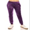 ALWAYS Women's Velvet Velour Joggers - Solid Basic Premium Soft Stretch Warm Winter Sweatpants Pants Wine 2XL view 1