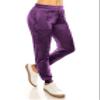 ALWAYS Women's Velvet Velour Joggers - Solid Basic Premium Soft Stretch Warm Winter Sweatpants Pants Wine 2XL view 3