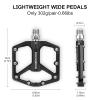 ROCKBROS Mountain Bike/MTB Pedals Bicycle Flat Pedals Aluminum 9/16" Sealed Bearing Lightweight Platform for Road Mountain BMX MTB Bike view 3