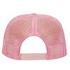 Ashen Fane Polyester Foam Front 5 Panel High Crown Mesh Back Trucker Hat, Pink view 2