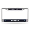 Rico Industries NHL Seattle Kraken Standard Chrome License Plate Frame, 6 x 12.25-" view 1