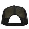 Ashen Fane Polyester Foam Front 5 Panel High Crown Mesh Back Trucker Hat, Black view 2