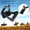 Zerodis Stirrups, Riding Saddle Trail Plastic Stirrups Western Horse Trail Riding Cushioned Foam Foot Pad view 3