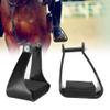Zerodis Stirrups, Riding Saddle Trail Plastic Stirrups Western Horse Trail Riding Cushioned Foam Foot Pad view 4