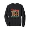 81st Birthday Vintage Men Women Age 81st Year Old Gifts 1941 Sweatshirt view 1