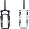 Knoijijuo 24 Inch Bike Suspension Fork, 28.6 Mm Straight Tube Aluminum Alloy MTB Pneumatic Damper Disc Brake 100Mm Travel, White,B view 3