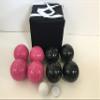 BuyBocceBalls Listing - Unique Bocce Set - 107mm with Black and Pink Balls, Black Bag view 2