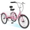ABORON Adults Tricycle, 3 Wheels Bike for Adult, Tricycle for Adults, Double-Wall Wheel Rims, Tricycle for Women Men Exercise Outdoor Sports view 1