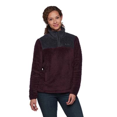 Black Diamond Equipment W Roadie Qtr Zip Fleece - Bordeaux-Carbon - Extra Small