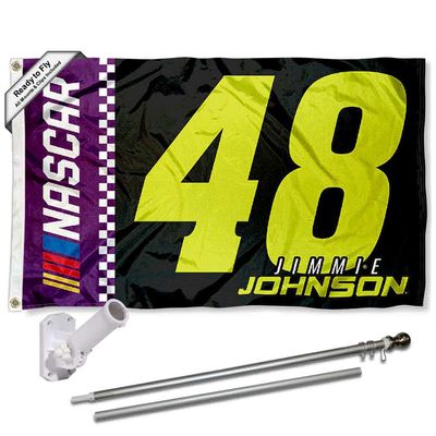 Jimmie Johnson Flag Pole and Mount Bracket Set