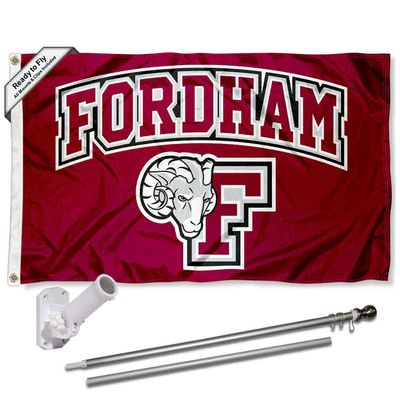 Fordham Rams Flag with Pole and Bracket Mount Kit