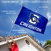 Creighton Bluejays Flag with Pole and Bracket Mount Kit view 2