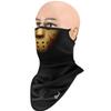 Obacle Bandana Face Mask with Ear Loops Neck Gaiter Face Mask Scarf Face Cover for Men Women (Skull Hole Black Yellow) view 3