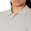 Amazon Essentials Men's Regular-Fit Long-Sleeve Pique Polo, Light Grey Heather, Small view 3