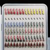 133pcs/Set Ultra-Thin Portable Nymph Scud Midge Flies Kit Assortment with Box Trout Fishing Fly Lures view 3