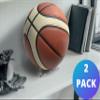 Ball Holder 2 Pack Stand for Footballs Basketballs Volleyballs Rugby Soccer Balls - Clear Acrylic Display Stands Rack (2 Pack) view 2