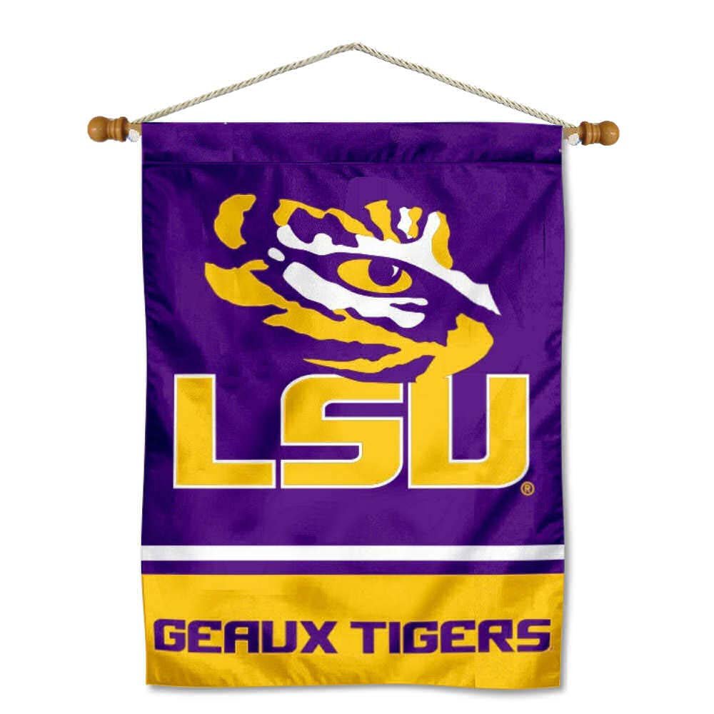 Louisiana State LSU Tigers Eye Banner with Hanging Pole