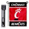 Cincinnati Bearcats Garden Flag with Stand Holder view 1