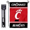 Cincinnati Bearcats Garden Flag with Stand Holder view 2