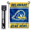 Delaware Blue Hens Garden Flag with Stand Holder view 1