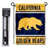 Cal Berkeley Golden Bears Garden Flag with Stand Holder view 1
