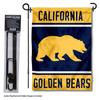 Cal Berkeley Golden Bears Garden Flag with Stand Holder view 2