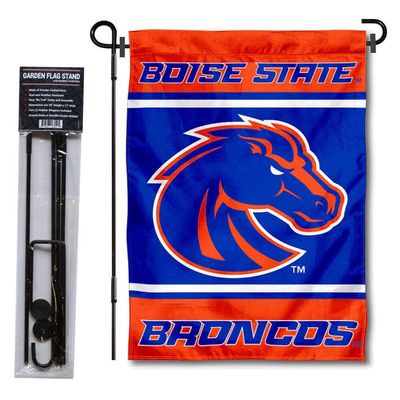 Boise State Broncos Garden Flag with Stand Holder
