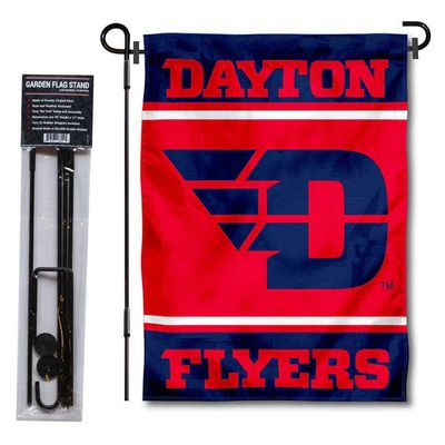 Dayton Flyers Garden Flag with Stand Holder