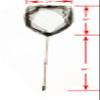 KUFA Sports Large Retractable Aluminum Landing net (Max Length: 8') FC7085 view 2