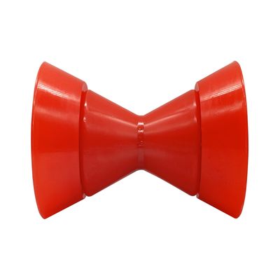 COLOFULWAY 3" Boat Trailer Bow Bell Roller Assembly with 1/2" Shaft fits 3 inch Bracket, Polyurethane(Red)